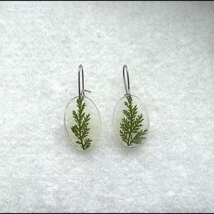 Real Leaf Earrings